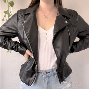 Classic Faux Leather Jacket